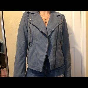 BLUE SUEDE JACKET